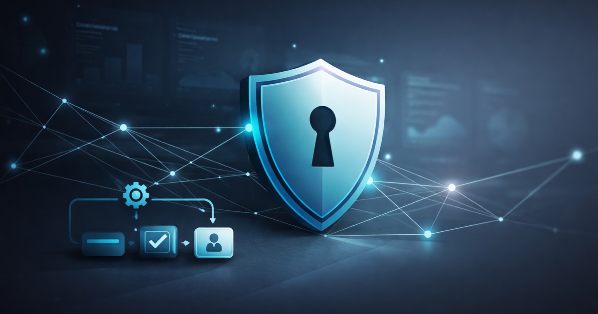 CISO reflektiert vor Whiteboard mit Lessons-Learned — sieben Prinzipien aus der Security-Praxis